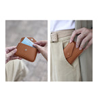 CUCUBIRD Top Grain Leather Envelope Card Holder DIY Kit  