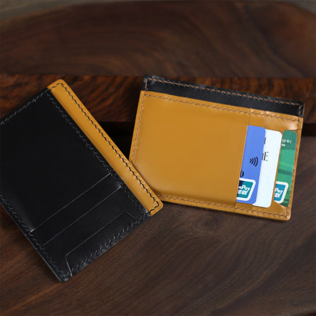CUCUBIRD Full Grain Leather Sleeve Card Wallet DIY Kit  