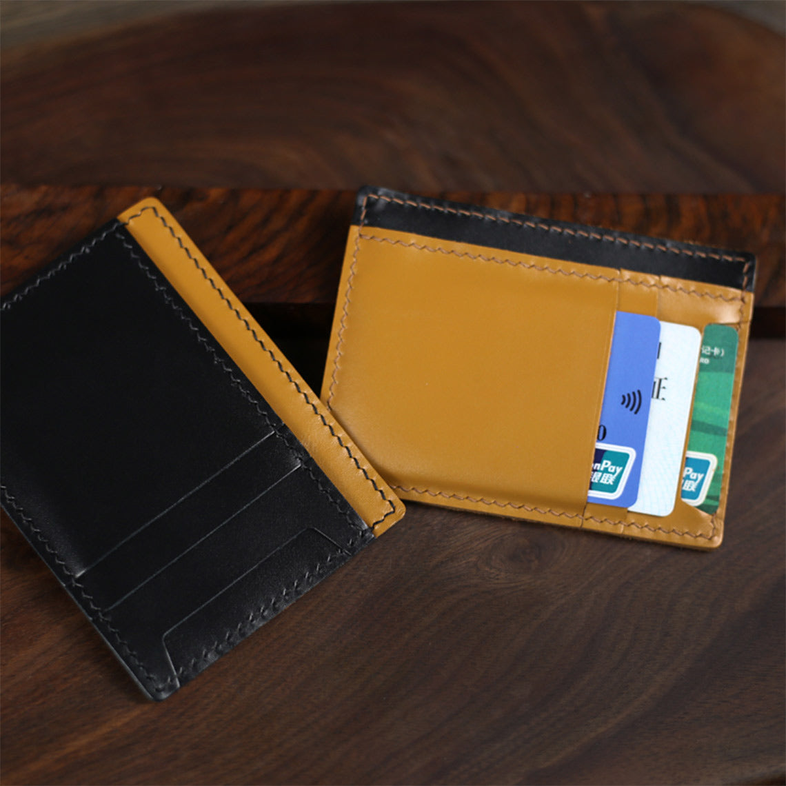 Full Grain Leather Sleeve Card Wallet DIY Kit - CUCUBIRD