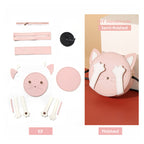 CUCUBIRD Vegan Leather Lady Kitty Crossbody Bag DIY Kit Pink 