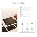 CUCUBIRD Top Grain Leather Quilted Chain Tote Bag DIY Kit  