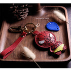 CUCUBIRD Sheep Leather Spiderman Keychain DIY Kit  