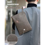 CUCUBIRD Top Grain Leather Men Clutch Bag DIY Kit  