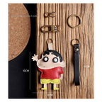 CUCUBIRD Sheep Leather Crayon Shin-chan Keychain DIY Kit  