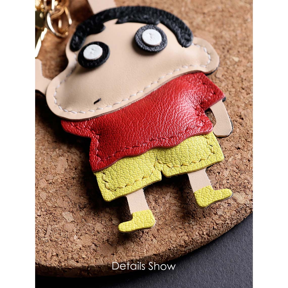 Sheep Leather Crayon Shin-chan Keychain DIY Kit - CUCUBIRD