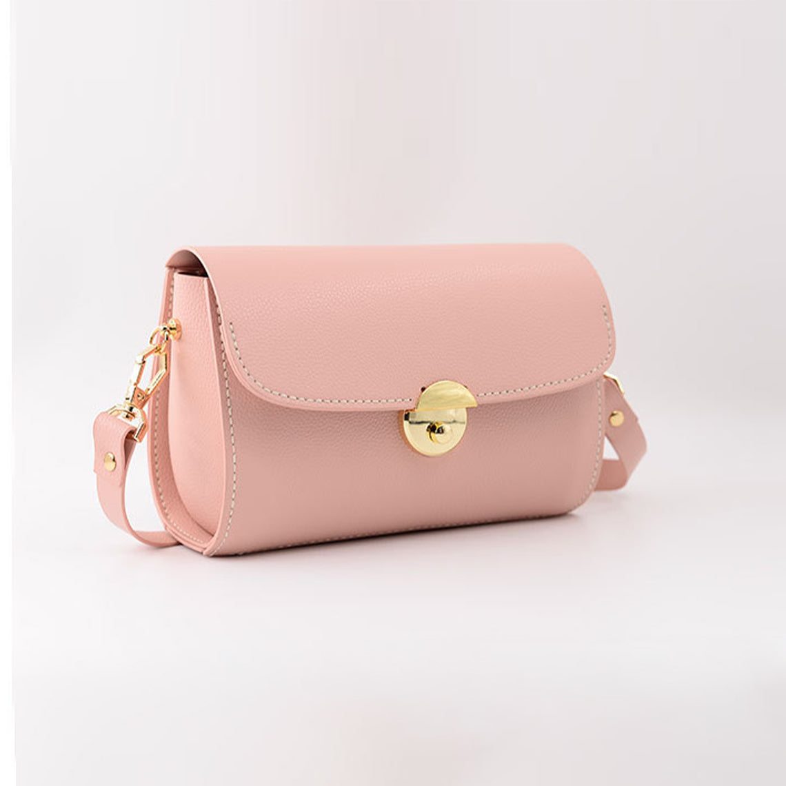 CUCUBIRD Vegan Leather Crossbody Satchel Bag DIY Kit Pink 