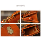 CUCUBIRD Full Grian Leather Chinese Style Doctor Bag DIY Kits  