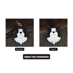 CUCUBIRD Sheep Leather Border Collie Dog Keychain Charm DIY Kit  
