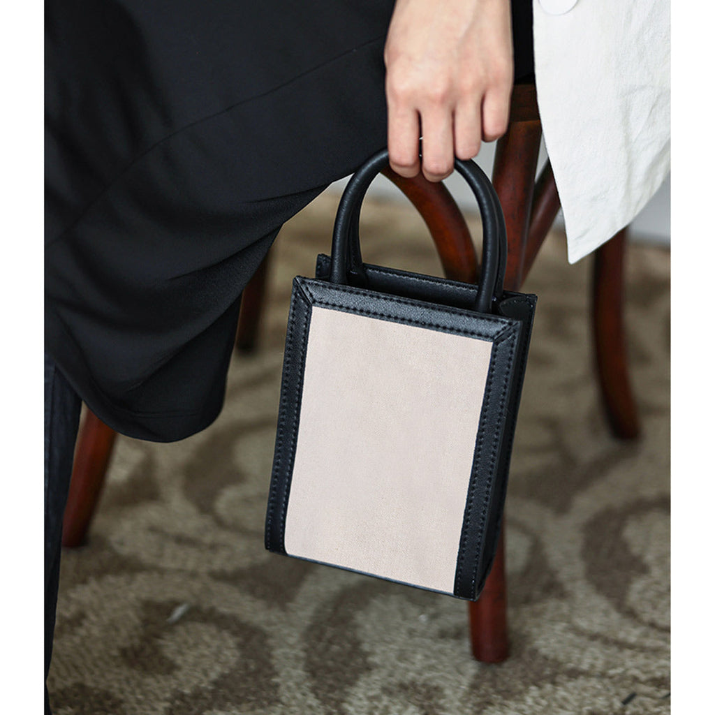 CUCUBIRD Leather Recycle Dustbag Handbag DIY Kit Black 