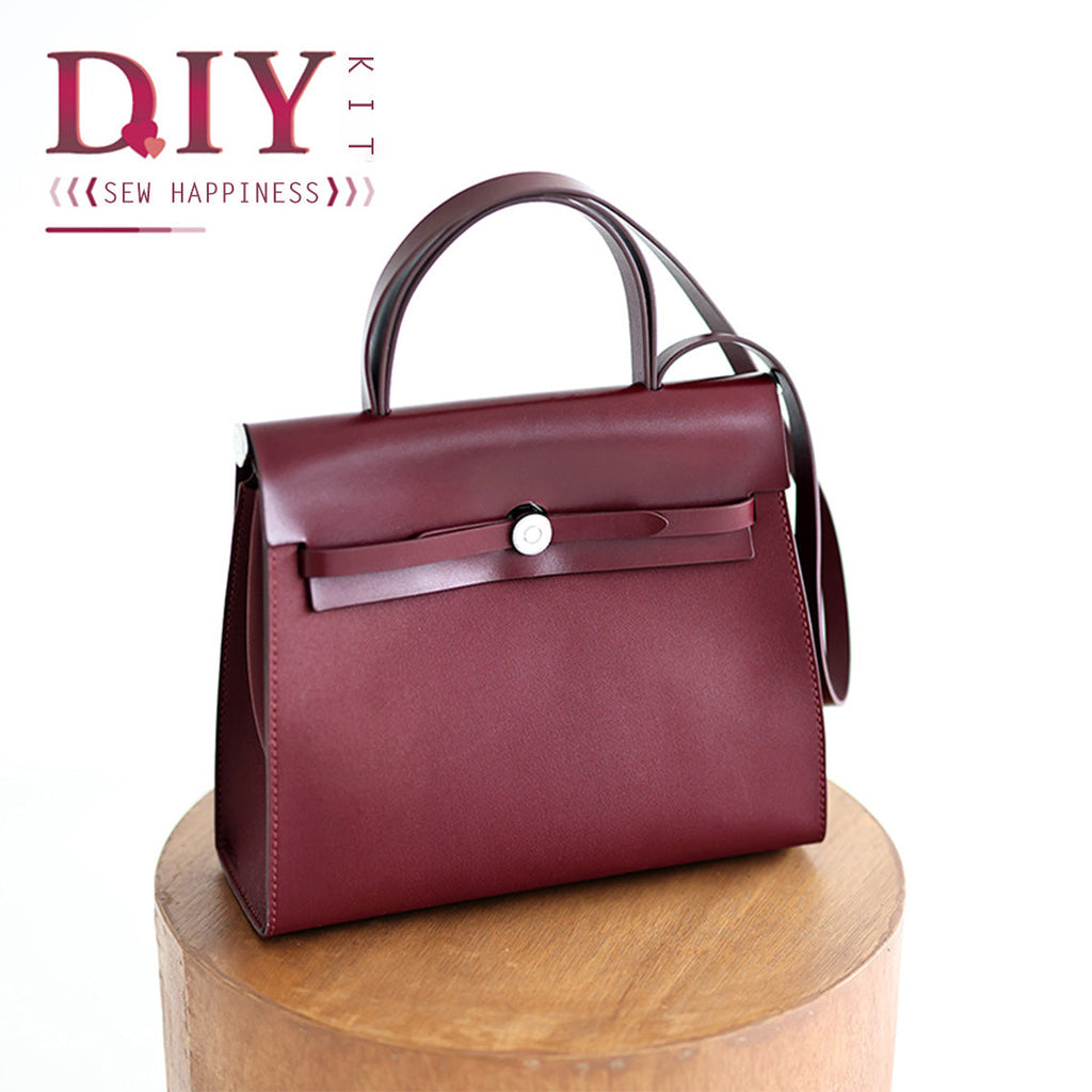 CUCUBIRD Leather Inspired Her Bag Zip Bag DIY Kit Wine 