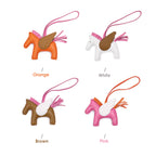 CUCUBIRD Sheep Leather Rodeo Horse Bag Charm DIY Kit  