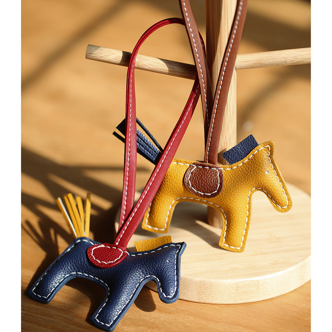CUCUBIRD Leather Horse Bag Charm DIY Kit Yellow - Available for all customers 