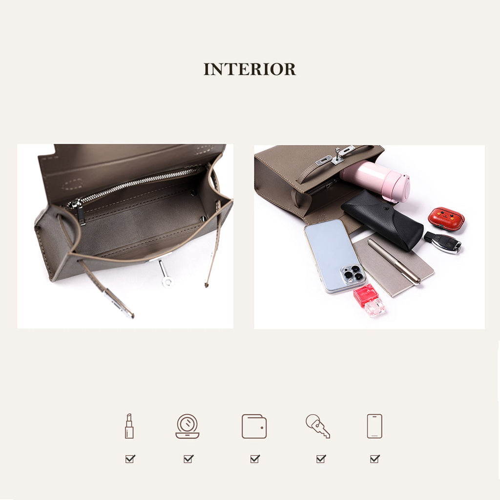 CUCUBIRD Top Grain Leather Inspired Sellier Kylie Bag DIY Kit  