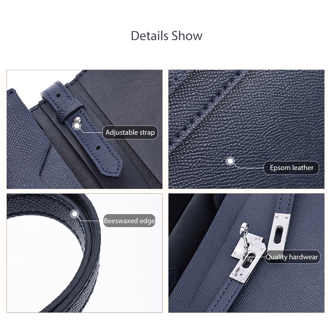 CUCUBIRD Top Grain Leather Depeches Pouch DIY Kit  