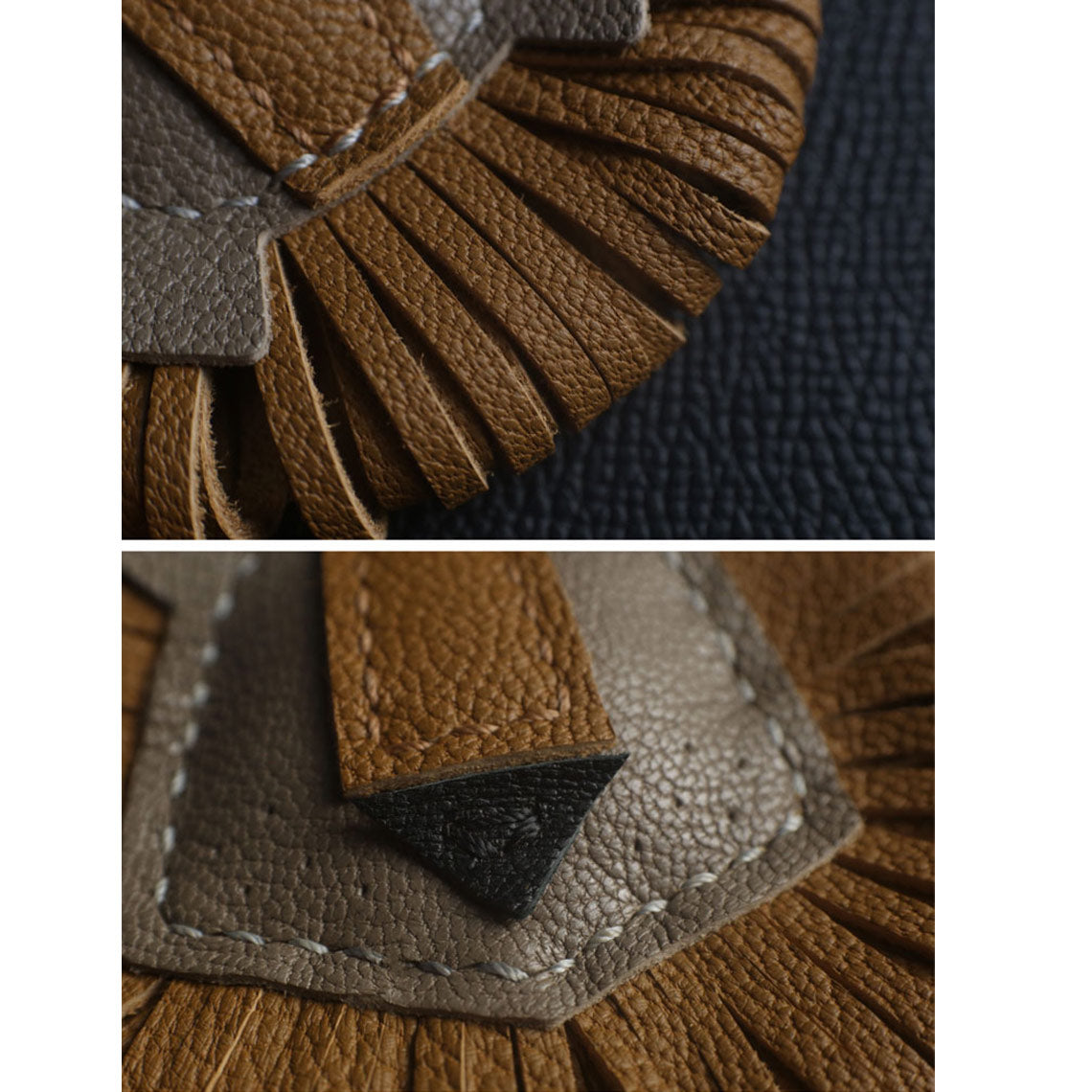 CUCUBIRD Sheep Leather Leo Lion Keychain DIY Kit  