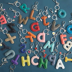 CUCUBIRD Sheep Leather Initials Keychain DIY Kit Z 