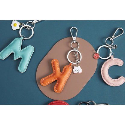 Sheep Leather Initials Keychain DIY Kit - CUCUBIRD