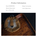 CUCUBIRD Sheep Leather Leo Lion Keychain DIY Kit  