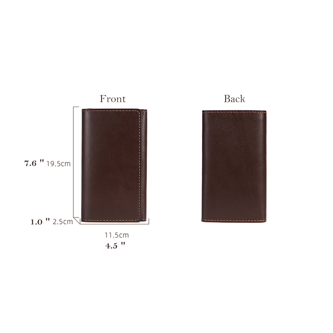 Full Grain Leather Long Bifold Wallet DIY Kit