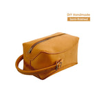 CUCUBIRD Nubuck Leather Makeup Bag & Toiletry Bag DIY Kit  