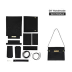 CUCUBIRD Leather City Crossbody Bag DIY Kit Black 