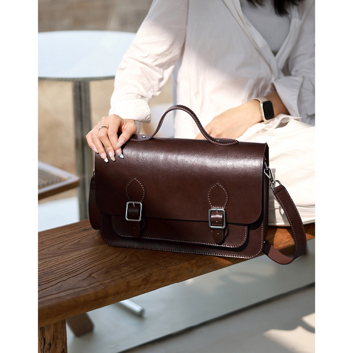 CUCUBIRD Leather Men Messenger Satchel Bag DIY Kit  