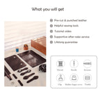 CUCUBIRD Leather Men Messenger Satchel Bag DIY Kit  