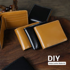 CUCUBIRD Full Grain Leather Slim Wallet DIY Kit  