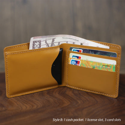 Full Grain Leather Slim Wallet DIY Kit - CUCUBIRD