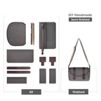 CUCUBIRD Leather Men Message Bag DIY Kit  
