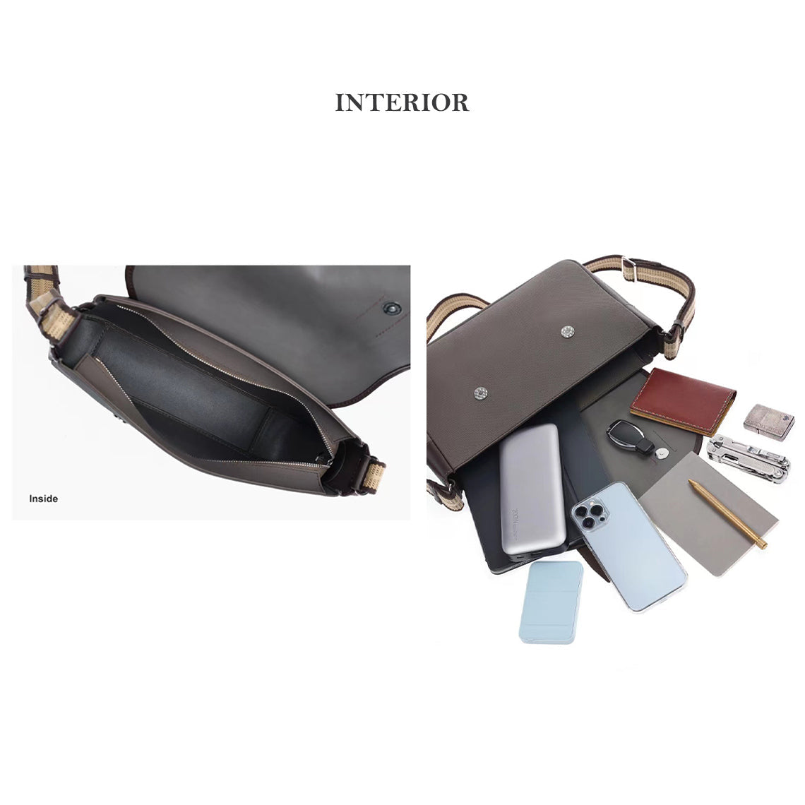 Leather Men Message Bag DIY Kit - CUCUBIRD