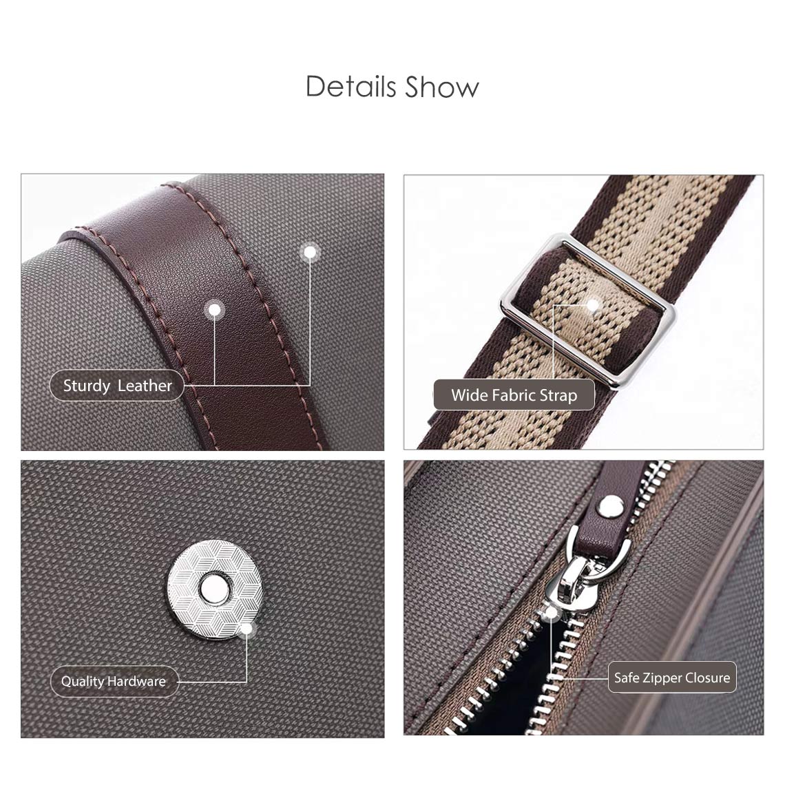 CUCUBIRD Leather Men Message Bag DIY Kit  