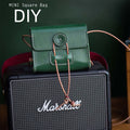 CUCUBIRD Full Grain Leather Mini Square Bag DIY Kit Green 