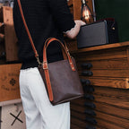 CUCUBIRD Full Grain Leather Mini Tote Bag DIY Kit  