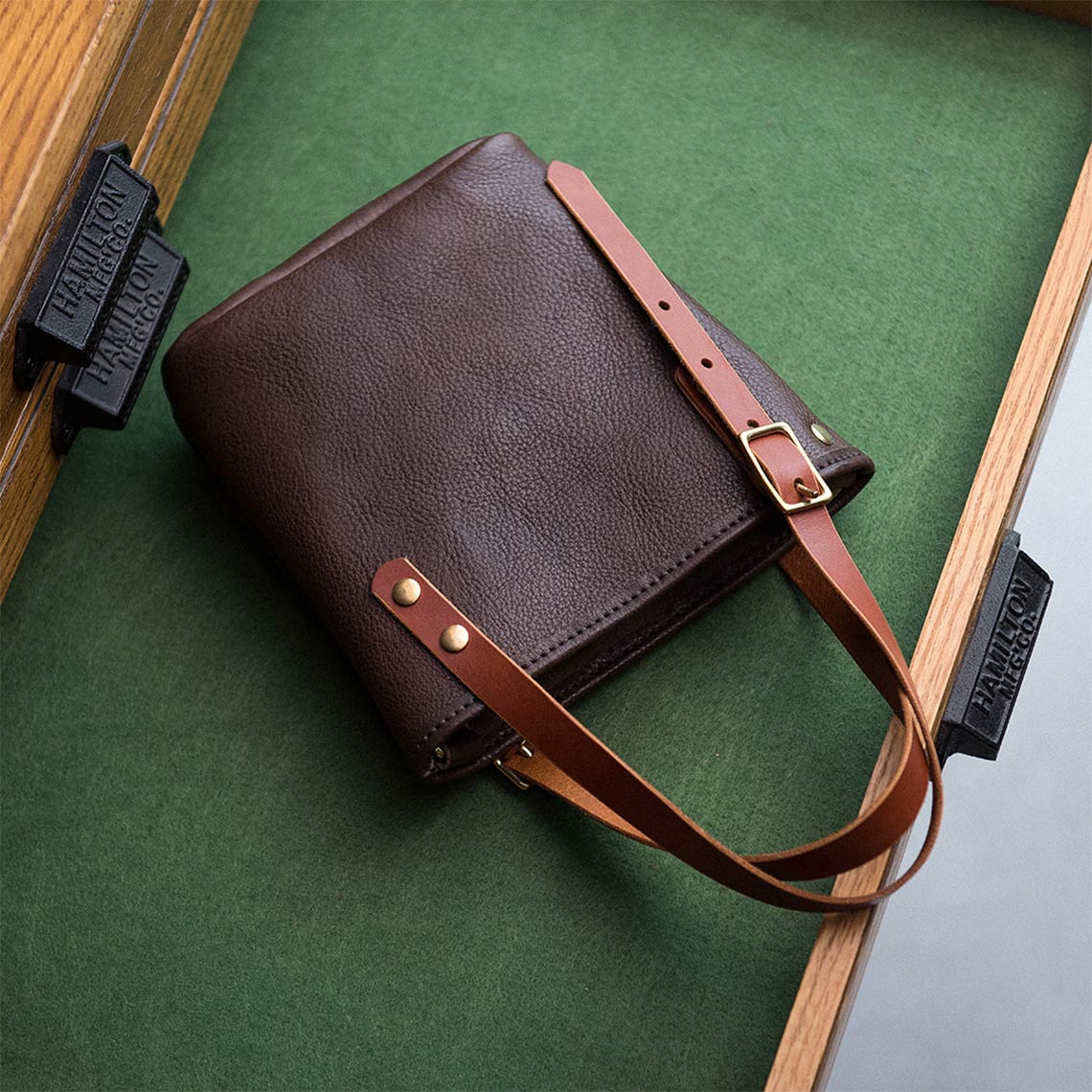 CUCUBIRD Full Grain Leather Mini Tote Bag DIY Kit  