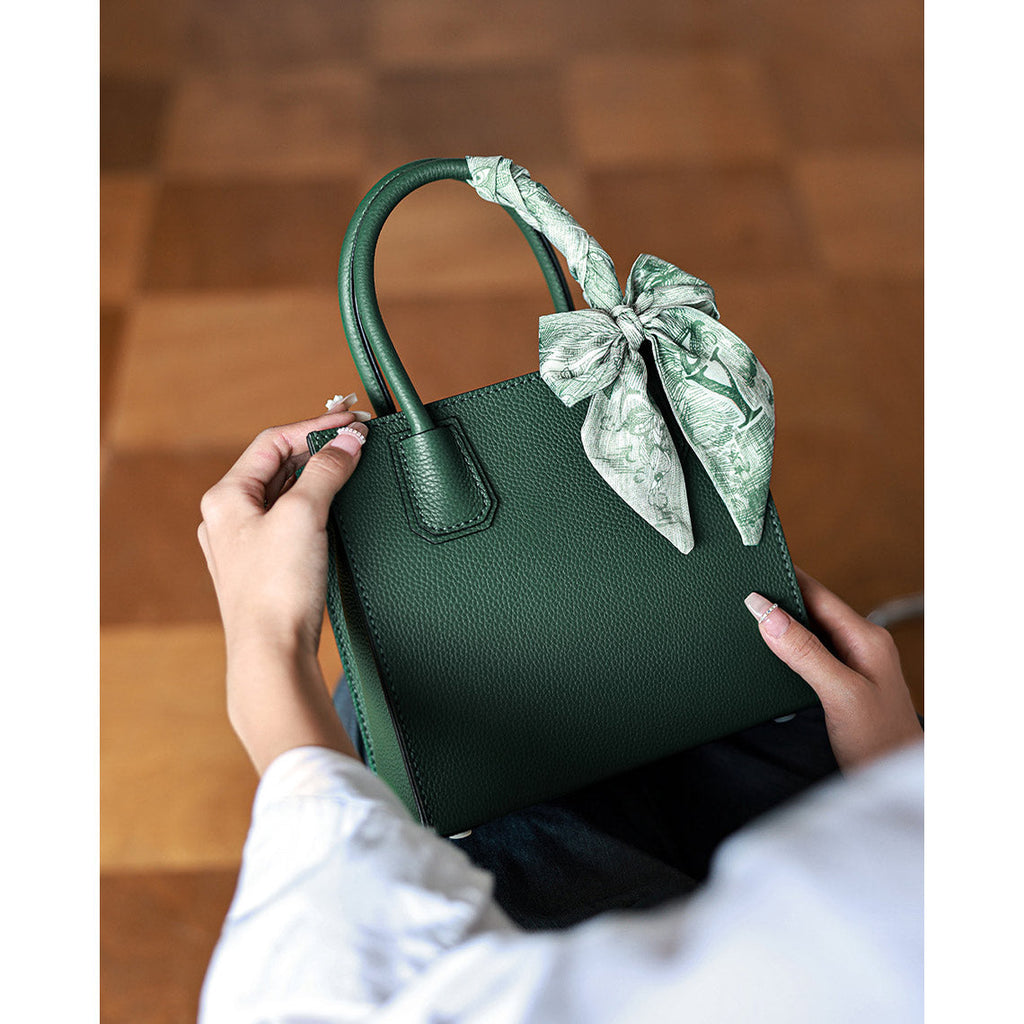 CUCUBIRD Top Grain Leather Mini Tote Handbag DIY Kit  