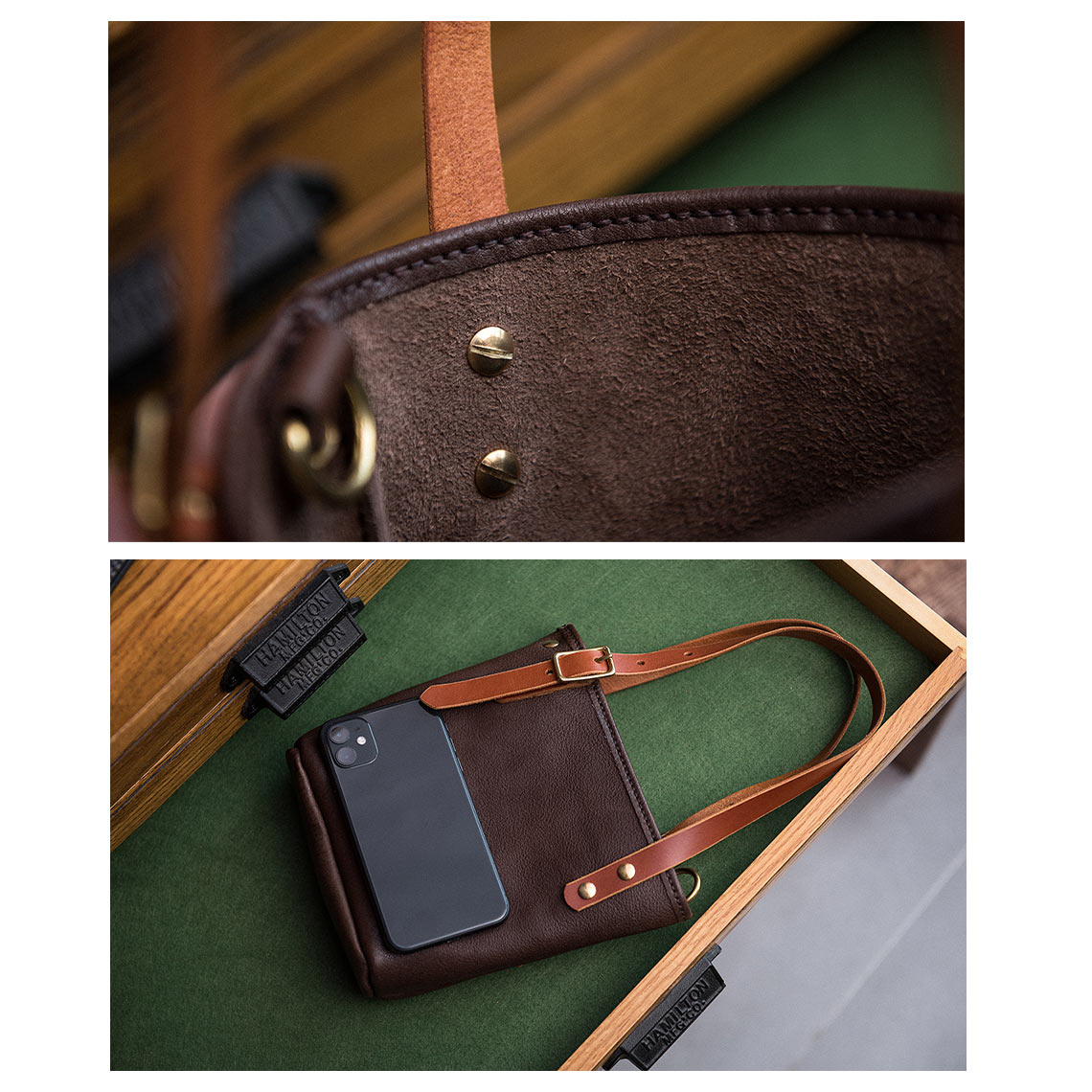 CUCUBIRD Full Grain Leather Mini Tote Bag DIY Kit  