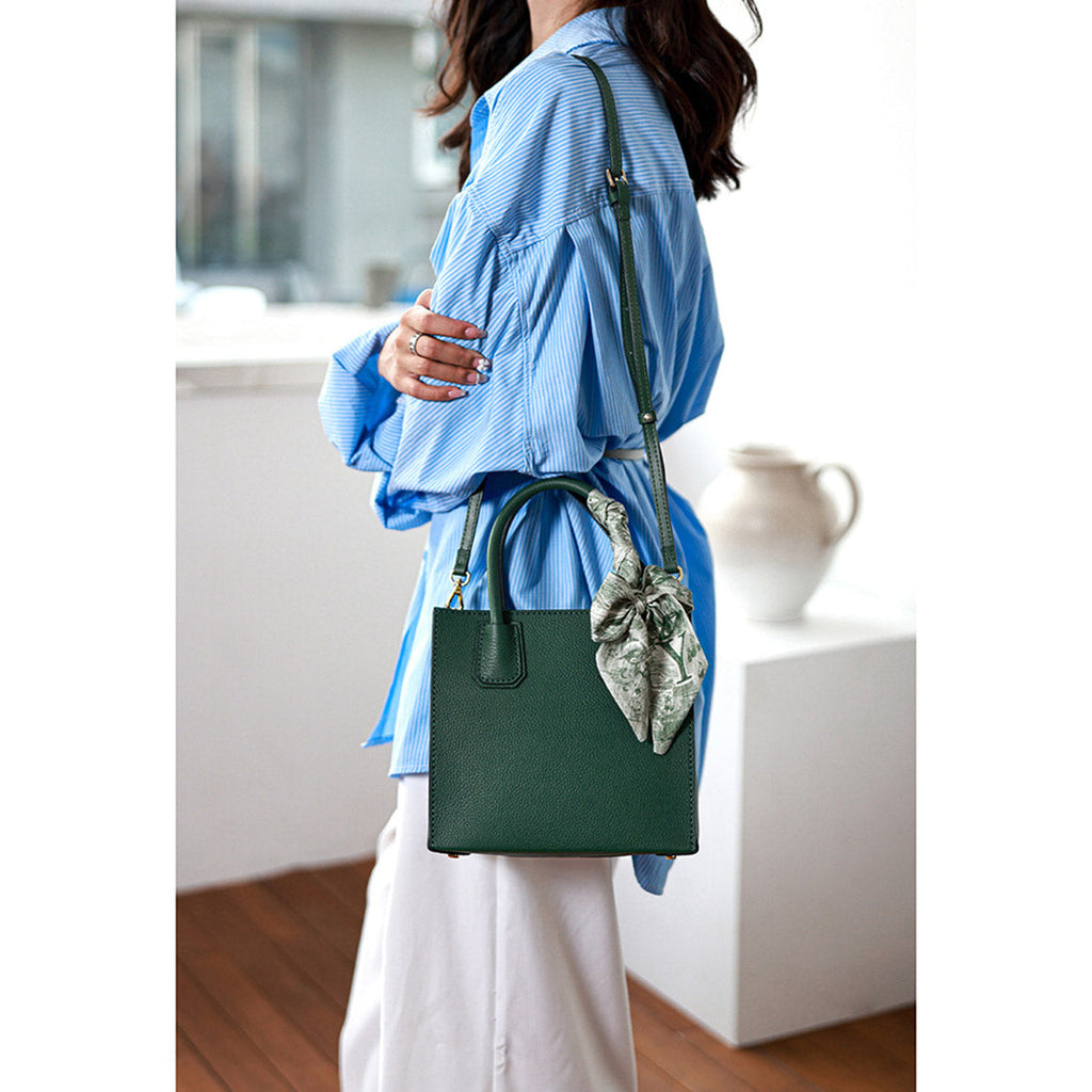 CUCUBIRD Top Grain Leather Mini Tote Handbag DIY Kit  