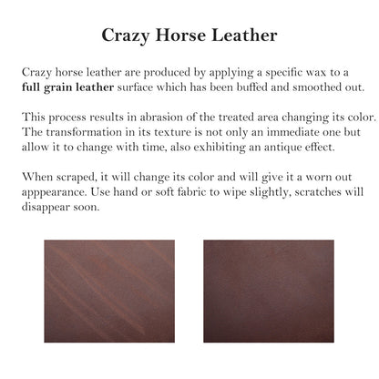 Kit de bricolage de portefeuille vintage en cuir Crazy Horse
