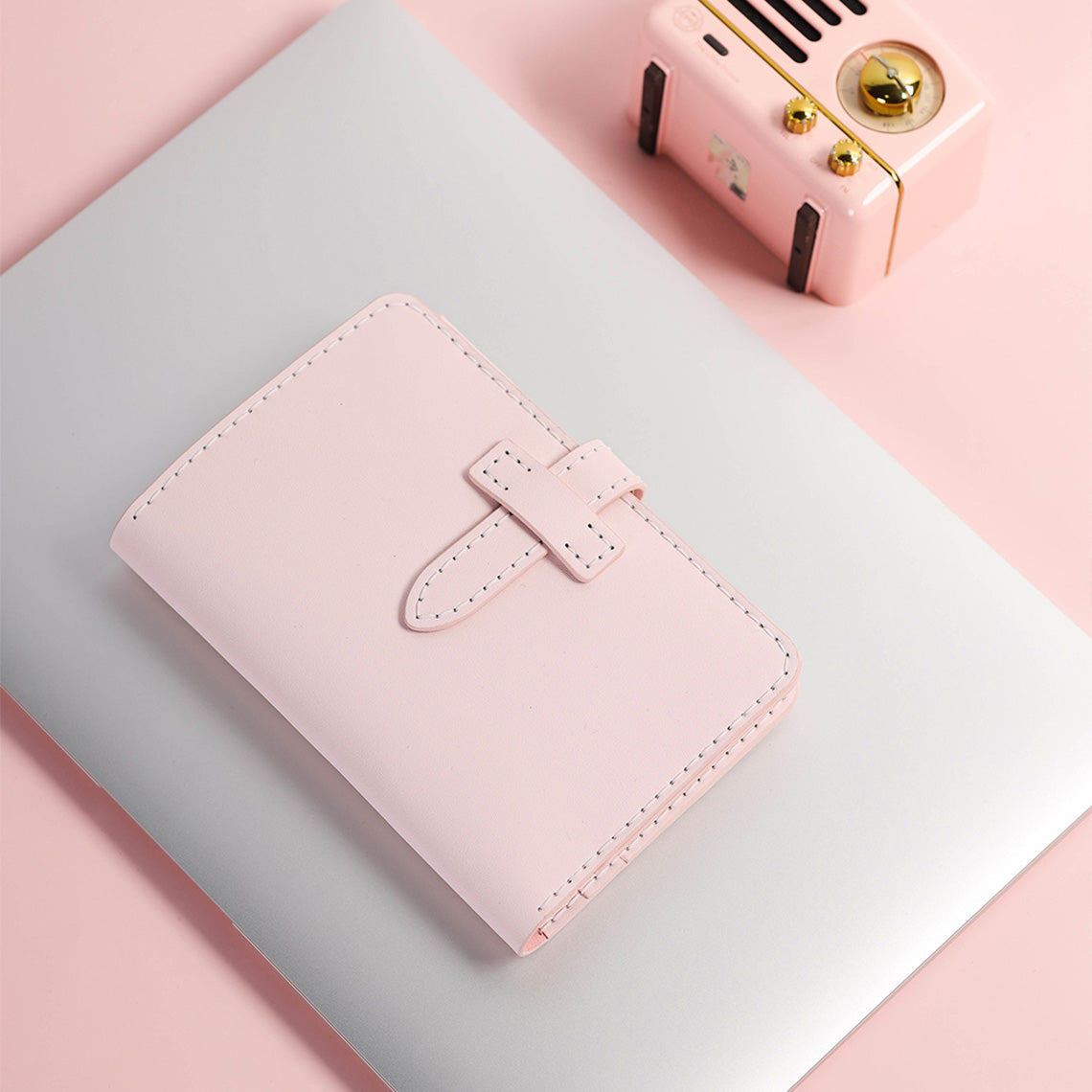 CUCUBIRD Leather Passport Wallet DIY Kit Pink 