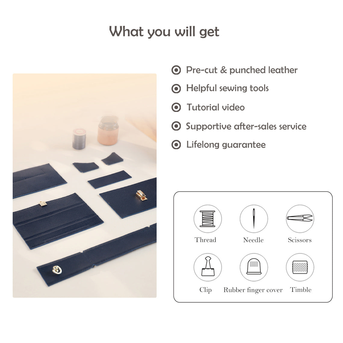 CUCUBIRD Leather Box Phone Bag DIY Kit  