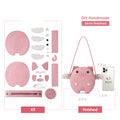 CUCUBIRD Leather Crossing Flying Pig Bag DIY Kit Pink / Small 