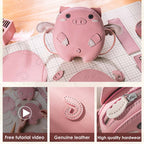 CUCUBIRD Leather Crossing Flying Pig Bag DIY Kit  