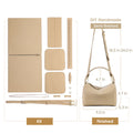 CUCUBIRD Top Grain Leather Design Pillow Bag DIY Kit Beige 