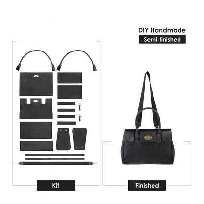 Leather Women Work Tote Bag DIY Kit - CUCUBIRD