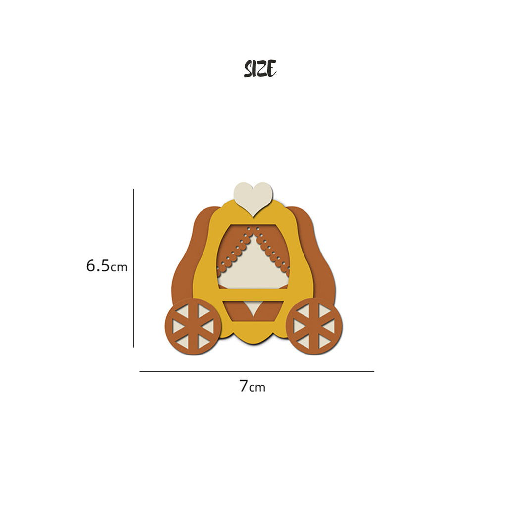 CUCUBIRD Sheep Leather Pumpkin Carriage Bag Charm DIY Kit  