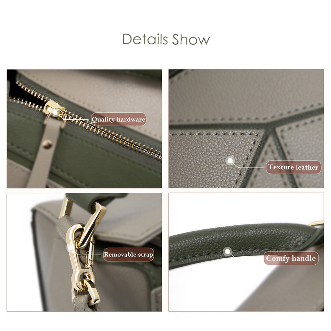 CUCUBIRD Leather Puzzle Crossbody Bag DIY Kit  