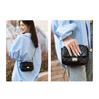 CUCUBIRD Top Grain Leather Small Quilted Chain Bag DIY Kit  