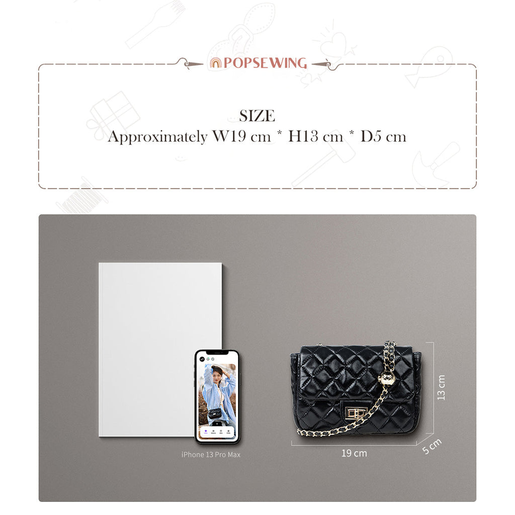 CUCUBIRD Top Grain Leather Small Quilted Chain Bag DIY Kit  