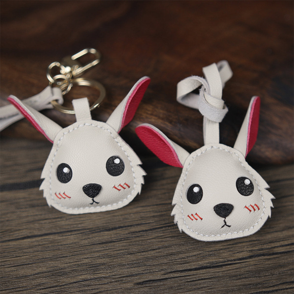 Sheep Leather Gavin the Rabbit Charm DIY Kit - CUCUBIRD